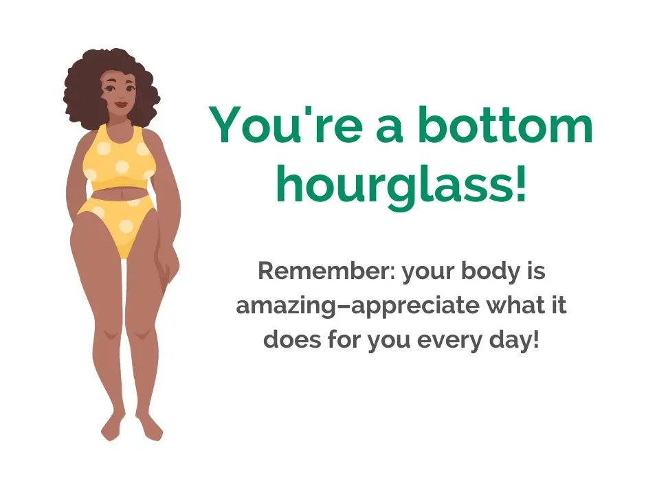 Picture of the bottom hourglass body shape.