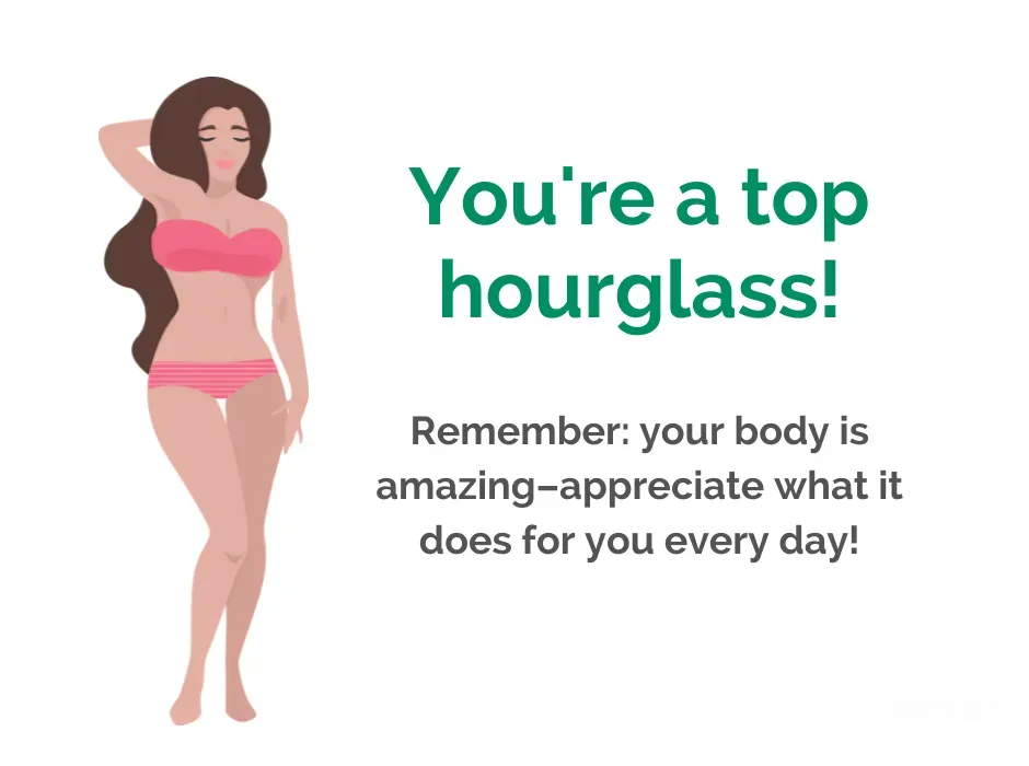 Picture of the top hourglass body shape.
