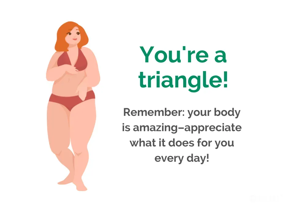 Picture of the triangle body shape.